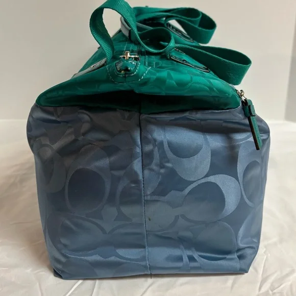 Coach Green and Blue Women's Tote Bag - Picture 3 of 6